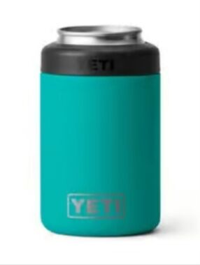 YETI RAMBLER 12 OZ COLSTER CAN INSULATOR. AQUIFER BLUE. LIMITED EDITION. OOP.